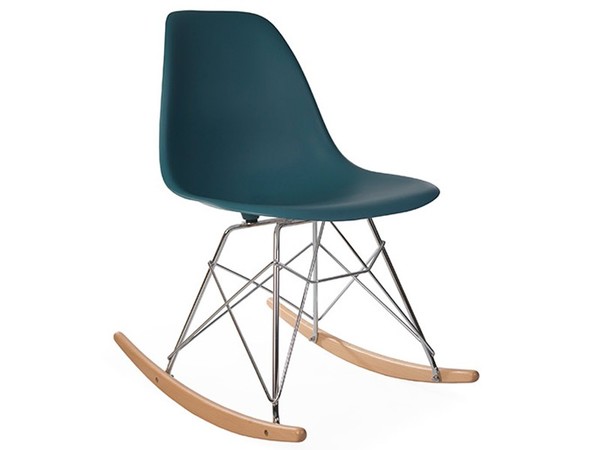 Eames rocking chair RSR - Blu verde