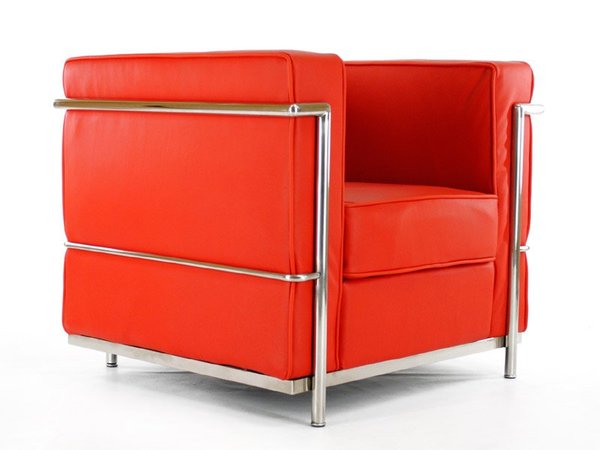 LC2 Poltrona Le Corbusier - Rosso